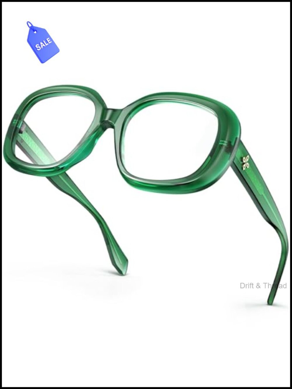 Oversized Blue Light Blocking Glasses TR90 Ultralight Computer Gaming